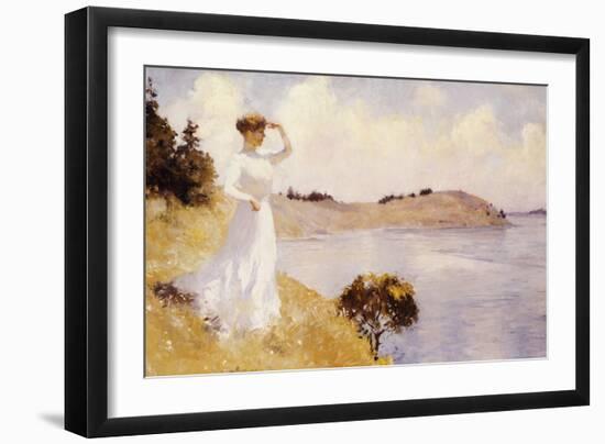 Eleanor on the Hilltop, 1912-Frank Weston Benson-Framed Giclee Print