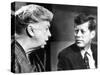 Eleanor Roosevelt and Sen John F Kennedy in a Public Appearance at Brandeis University-null-Stretched Canvas