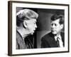 Eleanor Roosevelt and Sen John F Kennedy in a Public Appearance at Brandeis University-null-Framed Photo