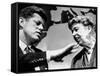 Eleanor Roosevelt and Sen John Kennedy in a Public Appearance at Brandeis University-null-Framed Stretched Canvas