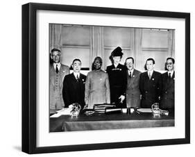 Eleanor Roosevelt Chaired the United Nations, Commission on Human Rights-null-Framed Photo