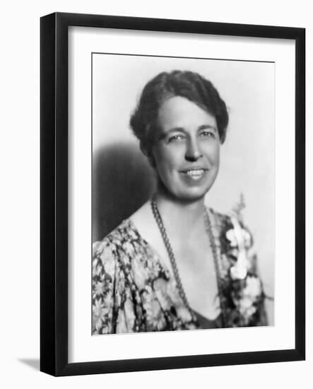 Eleanor Roosevelt in July 1933, in the Early Days of the Franklin Roosevelt Presidency-null-Framed Art Print