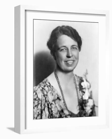 Eleanor Roosevelt in July 1933, in the Early Days of the Franklin Roosevelt Presidency-null-Framed Art Print