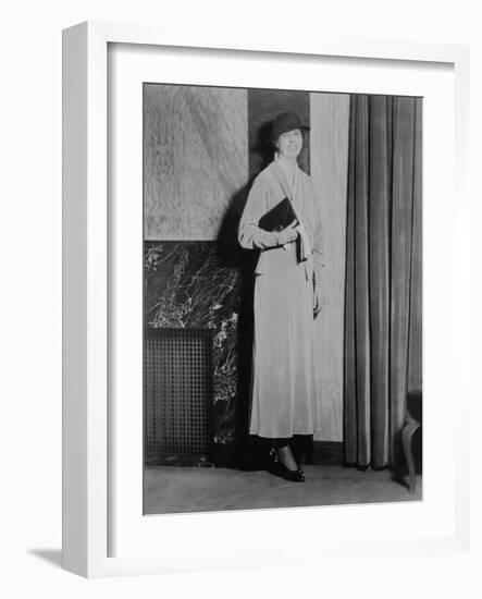 Eleanor Roosevelt, on Inauguration Day 1933-null-Framed Photo