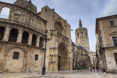 Cathedral and Miguelete Bell Tower, Plaza De La Virgen, Autumn (Fall), Valencia, Spain, Europe-Eleanor Scriven-Photographic Print