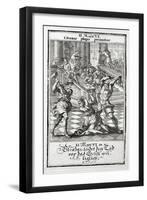 Eleazar Willingly Accepts the Death Penalty, Maccabees 1695-Christoph Weigel-Framed Giclee Print