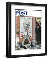 "Elect Casey" or "Defeated Candidate" Saturday Evening Post Cover, November 8,1958-Norman Rockwell-Framed Premium Giclee Print