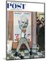 "Elect Casey" or "Defeated Candidate" Saturday Evening Post Cover, November 8,1958-Norman Rockwell-Mounted Giclee Print