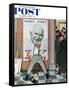 "Elect Casey" or "Defeated Candidate" Saturday Evening Post Cover, November 8,1958-Norman Rockwell-Framed Stretched Canvas