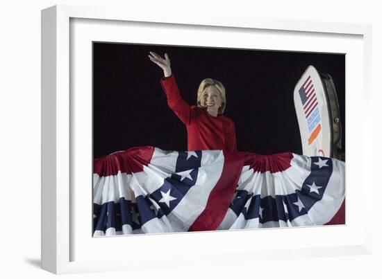 Election 2016 Clinton-Andrew Harnik-Framed Photographic Print