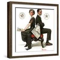 "Election Debate", October 9,1920-Norman Rockwell-Framed Giclee Print