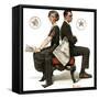 "Election Debate", October 9,1920-Norman Rockwell-Framed Stretched Canvas