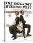 "Election Debate" Saturday Evening Post Cover, October 9,1920-Norman Rockwell-Stretched Canvas