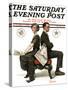 "Election Debate" Saturday Evening Post Cover, October 9,1920-Norman Rockwell-Stretched Canvas