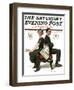 "Election Debate" Saturday Evening Post Cover, October 9,1920-Norman Rockwell-Framed Giclee Print