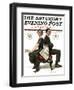 "Election Debate" Saturday Evening Post Cover, October 9,1920-Norman Rockwell-Framed Giclee Print