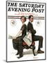 "Election Debate" Saturday Evening Post Cover, October 9,1920-Norman Rockwell-Mounted Giclee Print