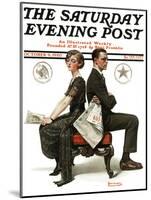 "Election Debate" Saturday Evening Post Cover, October 9,1920-Norman Rockwell-Mounted Giclee Print