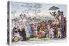Election Fair, Copenhagen Fields, London, 1795-James Gillray-Stretched Canvas