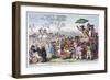 Election Fair, Copenhagen Fields, London, 1795-James Gillray-Framed Giclee Print