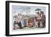 Election Fair, Copenhagen Fields, London, 1795-James Gillray-Framed Giclee Print