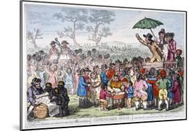 Election Fair, Copenhagen Fields, London, 1795-James Gillray-Mounted Giclee Print