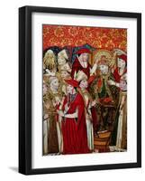 Election of Fabian to the Papacy-Jaume Huguet-Framed Giclee Print