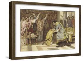 Election of Frederick I as Bishop of Utrecht, 817-Willem II Steelink-Framed Giclee Print