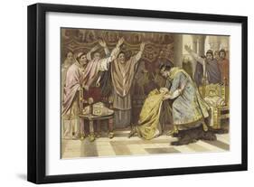 Election of Frederick I as Bishop of Utrecht, 817-Willem II Steelink-Framed Giclee Print