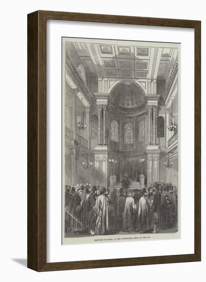 Election of Rabbi, at the Synagogue, Great St Helen's-null-Framed Giclee Print