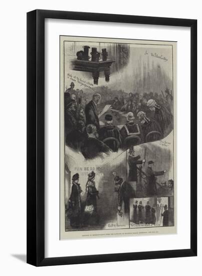 Election of Representative Peers for Scotland, at Holyrood Palace, Edinburgh-William Bazett Murray-Framed Giclee Print