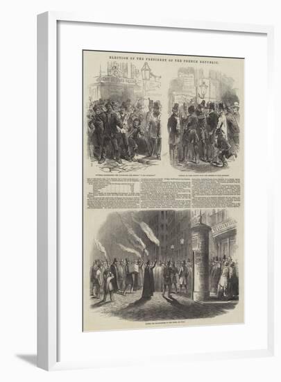 Election of the President of the French Republic-null-Framed Giclee Print