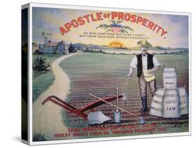 Election Poster Depicting Theodore Roosevelt as the 'Apostle of Prosperity', 1903-American School-Stretched Canvas