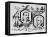 Election Poster for Grover Cleveland-null-Framed Stretched Canvas