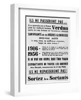 Election Poster of the Union for the Defense of Tradesmen and Artisans-null-Framed Giclee Print