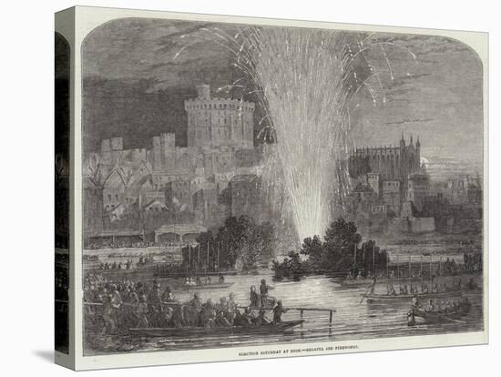 Election Saturday at Eton, Regatta and Fireworks-null-Stretched Canvas