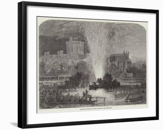 Election Saturday at Eton, Regatta and Fireworks-null-Framed Giclee Print