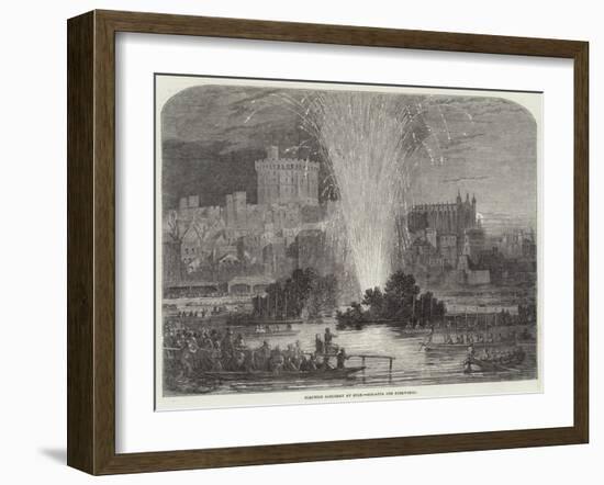 Election Saturday at Eton, Regatta and Fireworks-null-Framed Giclee Print