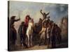 Election Scene, Catonsville, Baltimore County, c.1860-Alfred Jacob Miller-Stretched Canvas
