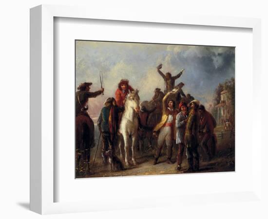 Election Scene, Catonsville, Baltimore County, c.1860-Alfred Jacob Miller-Framed Giclee Print