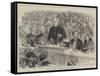 Election Sketches, Mr John Bright at Birmingham-null-Framed Stretched Canvas