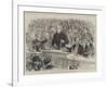 Election Sketches, Mr John Bright at Birmingham-null-Framed Giclee Print