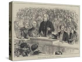 Election Sketches, Mr John Bright at Birmingham-null-Stretched Canvas