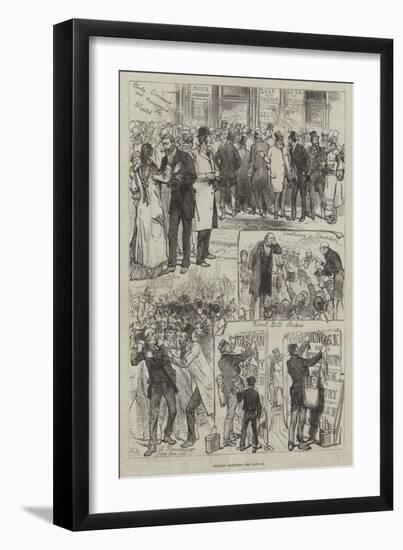 Election Sketches-Charles Robinson-Framed Giclee Print