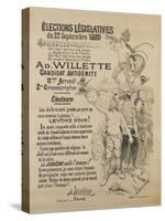 Elections législatives-Adolphe Leon Willette-Stretched Canvas