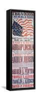 Electoral Campaign Poster For Abraham Lincoln-null-Framed Stretched Canvas
