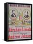 Electoral Campaign Poster for the Union Nomination with Abraham Lincoln Running for President-null-Framed Stretched Canvas