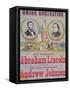 Electoral Campaign Poster for the Union Nomination with Abraham Lincoln Running for President-null-Framed Stretched Canvas