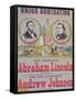 Electoral Campaign Poster for the Union Nomination with Abraham Lincoln Running for President-null-Framed Stretched Canvas