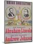 Electoral Campaign Poster for the Union Nomination with Abraham Lincoln Running for President-null-Mounted Giclee Print